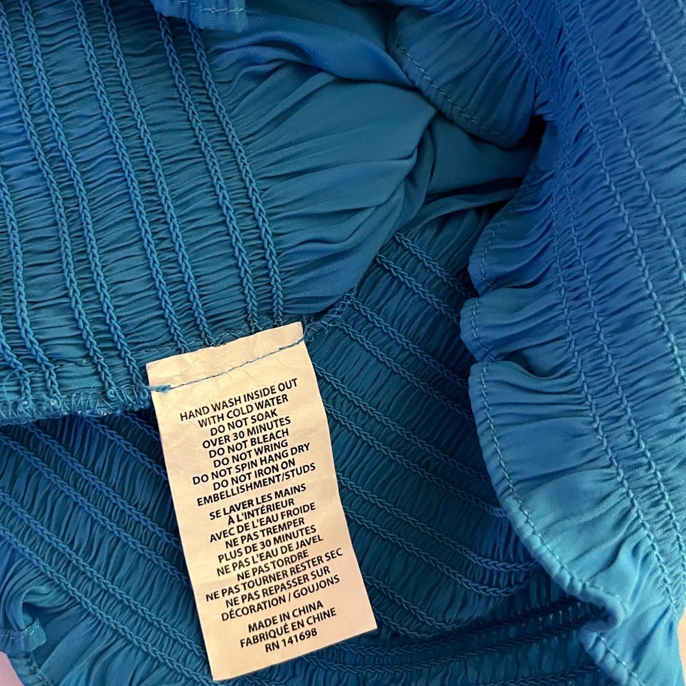 ‼️💥PRICE DROP ☄️NWT RAMY BROOK Blue Women's Top Size XS - Picture 8 of 8